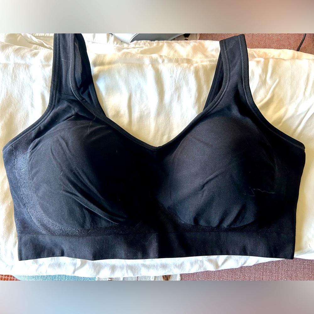 NWT Shapellx XL Coresculpt Wirefree Seamless Daily Bra, Black